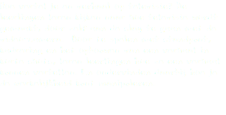 Hoe vertel je en verhaal op televisie? De leerlingen leren kijken naar hoe televisie wordt gemaakt, door zelf aan de slag te gaan met de video-camera. Door te spelen met standpunt, kadrering en het opbouwen van een verhaal in korte shots, leren leerlingen hoe ze een verhaal kunnen vertellen. En ondervinden daarbij hoe je de werkelijkheid kunt manipuleren. 